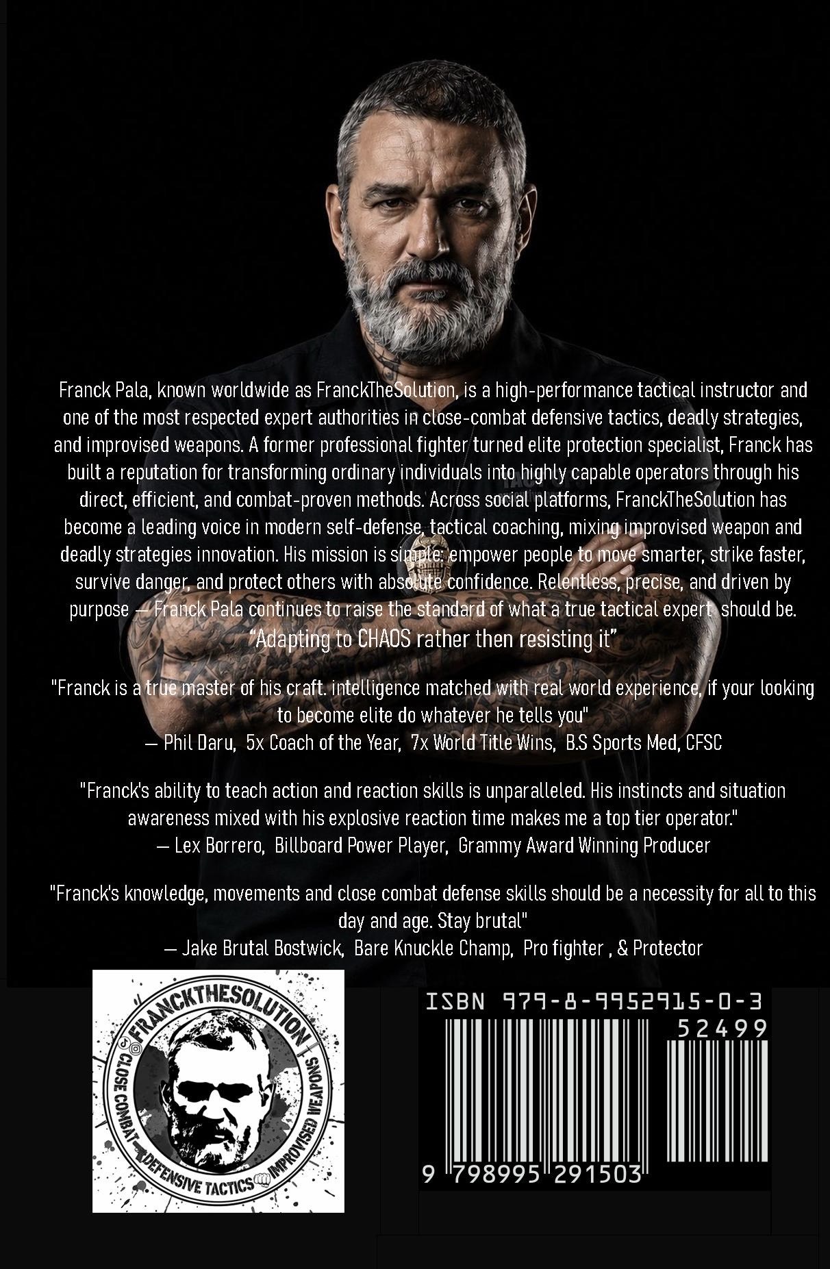 CFM: Circular Footwork Mechanics - back cover, with author bio and endorsements